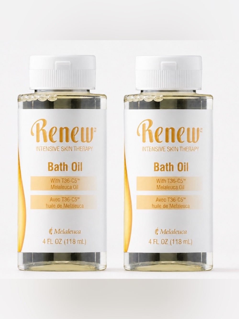 Melaleuca Renew Bath Oil - Set of 2 - 4 fl oz new & sealed